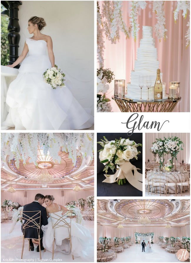 Glam Wedding Style Inspiration Board